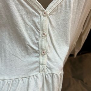 Off white peplum top